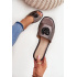 Dámske Sandále Na Plochéj Päte S Ozdobným Detailom KV51-007 Grafitové - Srebrny