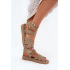 Dámske Sandále S Velcro Khaki Uvissa - Béžová