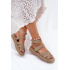 Dámske Sandále S Velcro Khaki Uvissa - Béžová