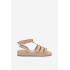 Dámske Sandále Na Platforme S Zlatým Detailom Béžové Kartia - Béžová