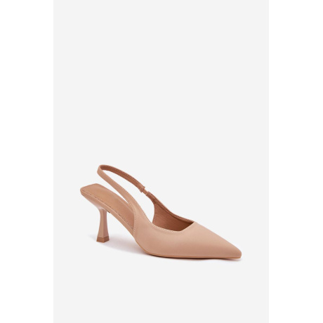 Béžové Dámske Sandále Na Opätku Lunira - Béžová