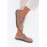 Semišové Polobotky Barefoot Dámske S Prackou Zazoo N1261 Béžové - Béžová