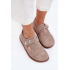 Semišové Polobotky Barefoot Dámske S Prackou Zazoo N1261 Béžové - Béžová