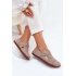Semišové Polobotky Barefoot Dámske S Prackou Zazoo N1261 Béžové - Béžová