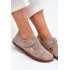 Semišové Polobotky Barefoot Dámske S Prackou Zazoo N1261 Béžové - Béžová