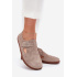 Semišové Polobotky Barefoot Dámske S Prackou Zazoo N1261 Béžové - Béžová
