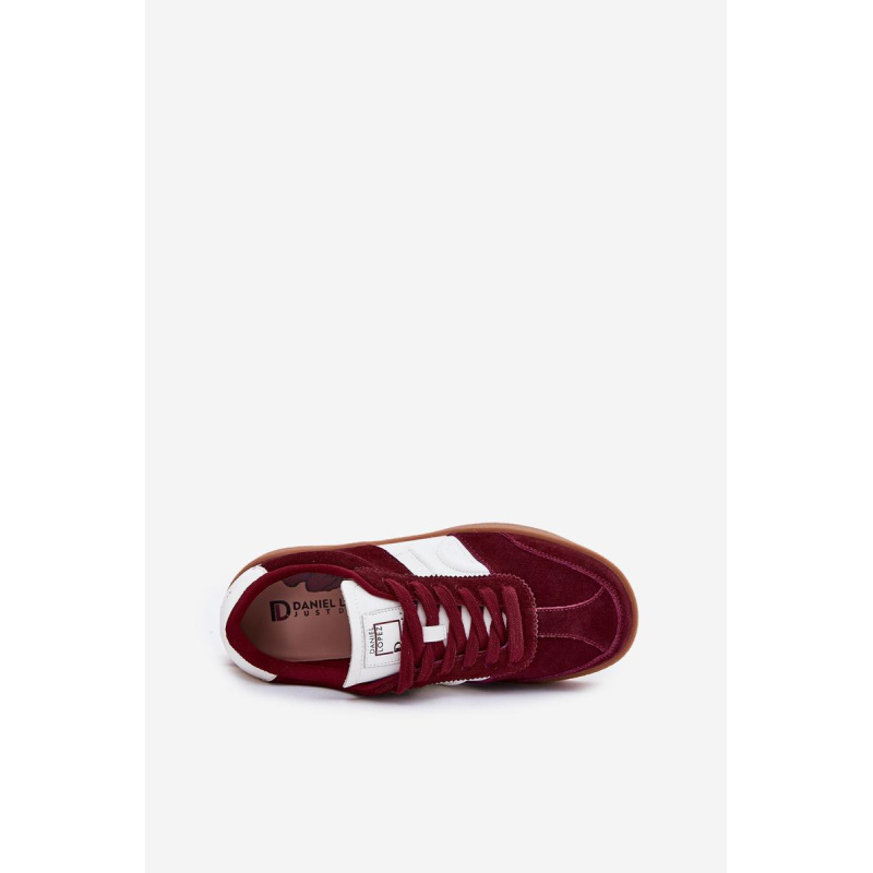 Semišové Sneakersy Dámske Daniel Lopez SS2D4023 Bordová - Odtiene červenej
