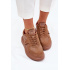 Dámske Kožené Sneakersy Na Platforme Daniel Lopez Just Dare SS2D4005 Hnedé - Odtiene hnedej a béžovej
