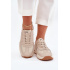 Kožené Dámske Športové Topánky Sneakers Daniel Lopez Just Dare SS2D4043 Béžové - Béžová