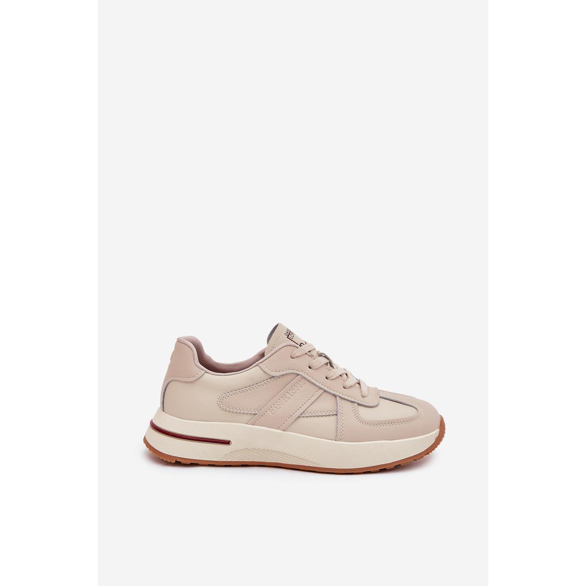 Kožené Dámske Športové Topánky Sneakers Daniel Lopez Just Dare SS2D4043 Béžové - Béžová