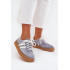 Semišové dámske sneakersy na platforme modré Marisae - Modrá