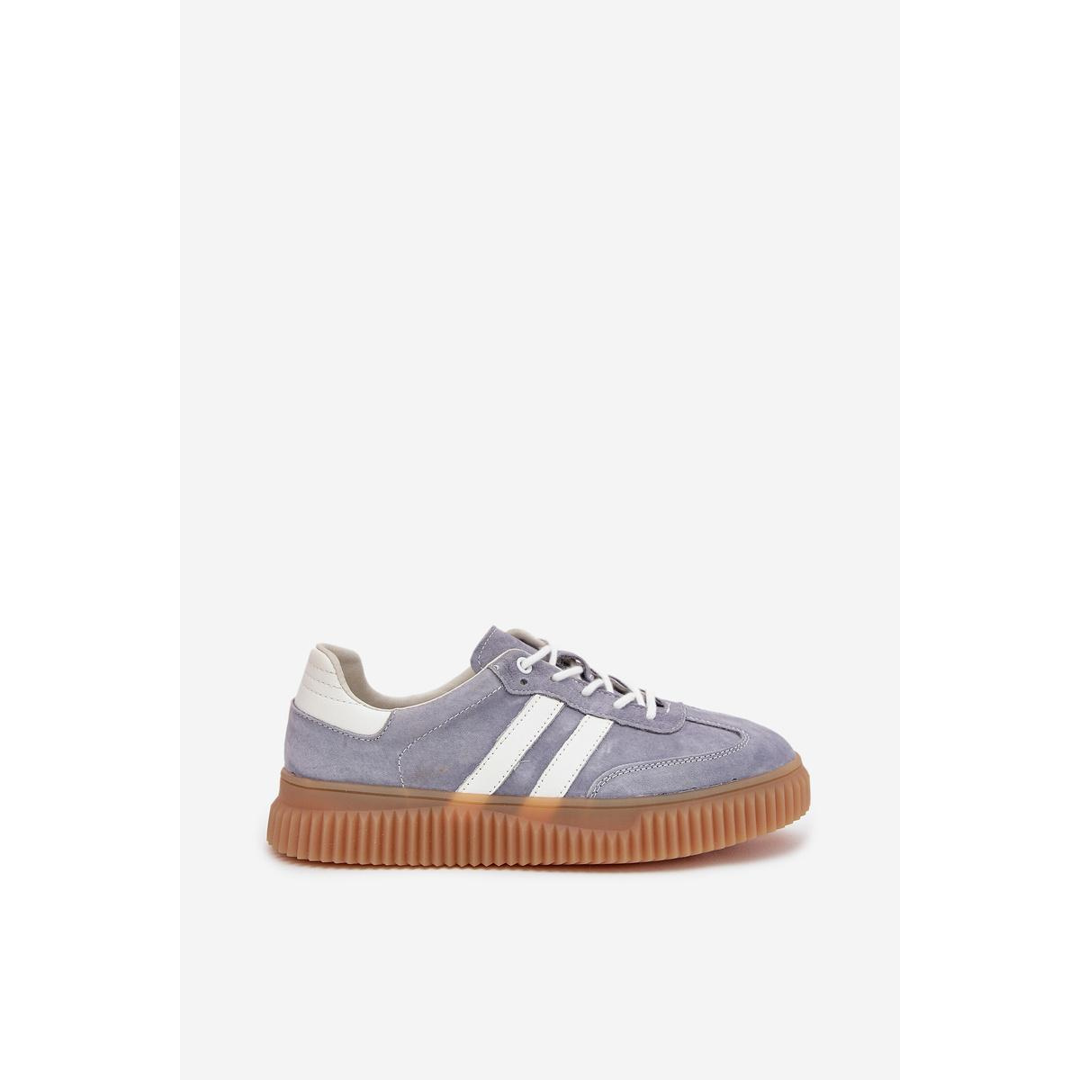 Semišové dámske sneakersy na platforme modré Marisae - Modrá