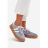 Semišové dámske sneakersy na platforme modré Marisae - Modrá