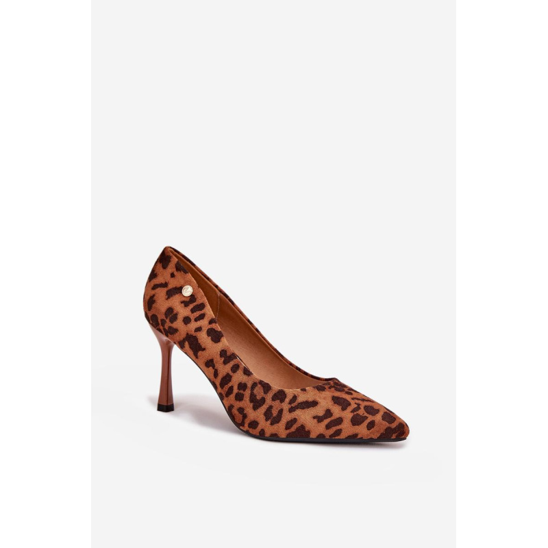 Dámske Lodičky S Leopardím Vzorom Vinceza 62264 Hnedé