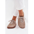 Dámske Kožené Tenisky Barefoot Zazoo N1277S2 Béžové