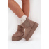 Dámske Snehové Topánky S Elastickou Vsadkou Khaki Kiora - Béžová
