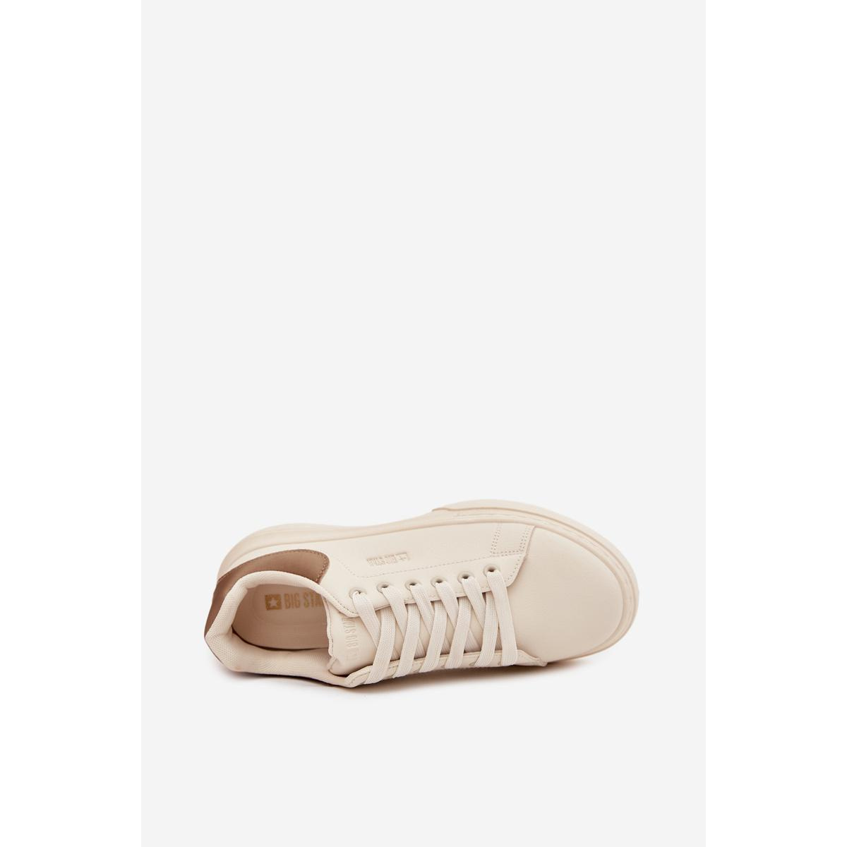 Dámske Sneakersy Na Platforme Big Star SS274246 Svetlo Béžové - Béžová
