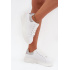 Dámske Tenisky Na Platforme Big Star SS274245 Bielo-Strieborné - Biela
