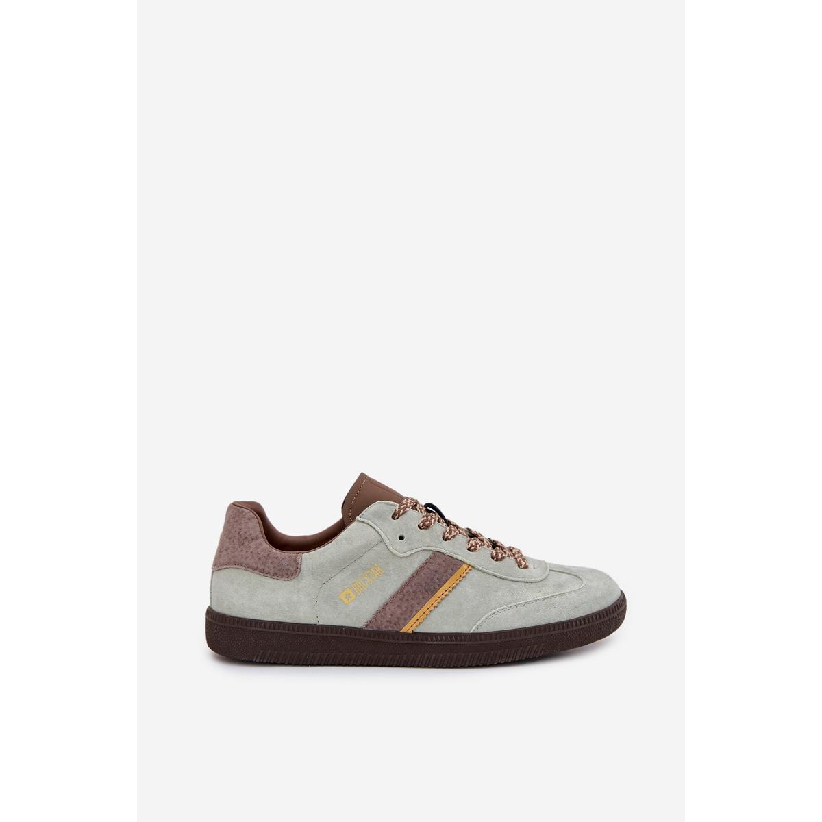 Dámske Nízke Sneakers Z Semiša Big Star SS274678 HI-POLY SYSTEM Mätový - Odtiene zelenej