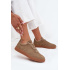 Dámske semišové sneakersy Big Star SS274675 HI-POLY SYSTEM Béžové - Béžová