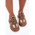 Dámske Zateplené Sneakersy Na Platforme Big Star OO274A218 HI-POLY SYSTEM Hnedé - Odtiene hnedej a béžovej