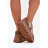 Dámske Zateplené Sneakersy Na Platforme Big Star OO274A218 HI-POLY SYSTEM Hnedé - Odtiene hnedej a béžovej