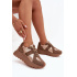 Dámske Zateplené Sneakersy Na Platforme Big Star OO274A218 HI-POLY SYSTEM Hnedé - Odtiene hnedej a béžovej
