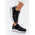 Dámske Zamszové Sneakersy Big Star OO274A312 HI-POLY SYSTEM Čierne Panther - Čierna