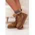 Semišové Snehule Dámske Na Platforme S Kožúškom Big Star SS274370 Camel - Odtiene hnedej a béžovej