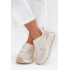 Zateplené dámske sneakersy na platforme Big Star SS274008 HI-POLY SYSTEM svetlo béžové - Biela