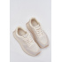 Zateplené dámske sneakersy na platforme Big Star SS274008 HI-POLY SYSTEM svetlo béžové - Biela