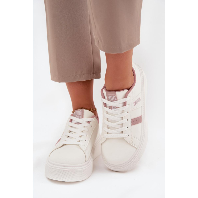 Dámske Sneakers Na Platforme Big Star SS274346 Biele - Platforma