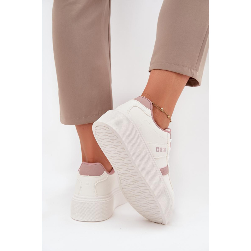 Dámske Sneakers Na Platforme Big Star SS274346 Biele - Platforma