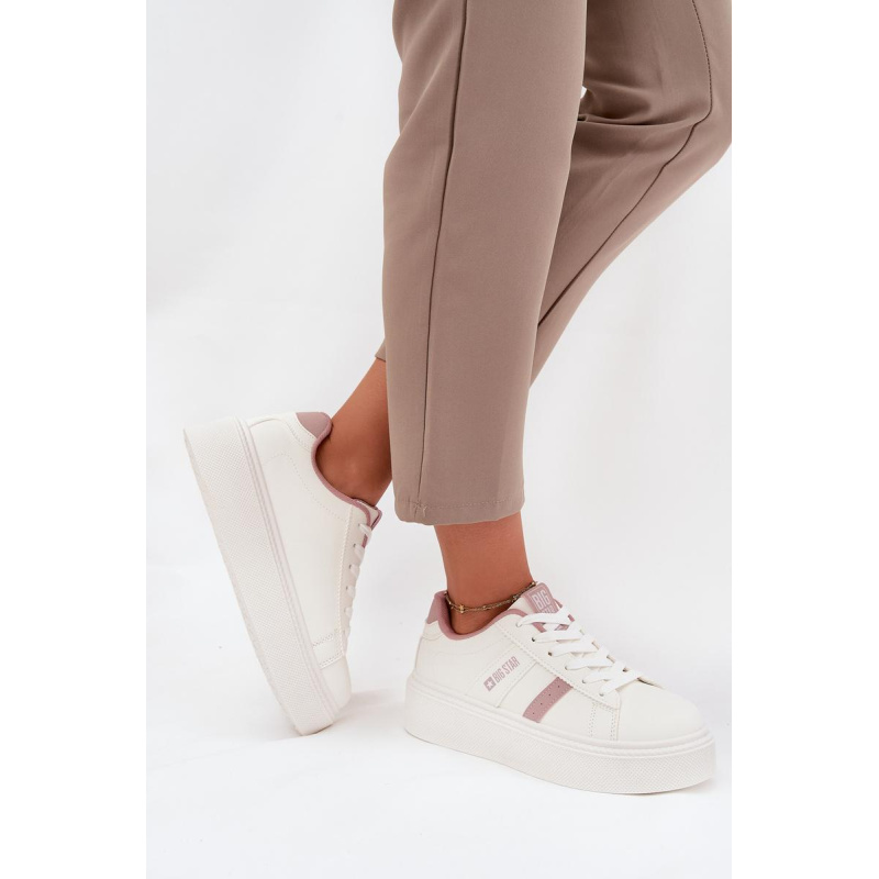 Dámske Sneakers Na Platforme Big Star SS274346 Biele - Platforma