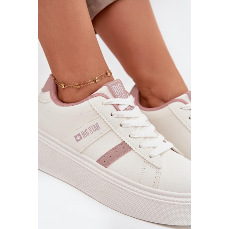 Dámske Sneakers Na Platforme Big Star SS274346 Biele - Platforma