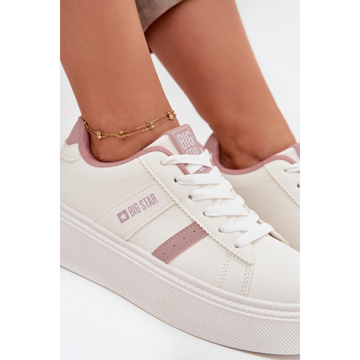 Dámske Sneakers Na Platforme Big Star SS274346 Biele - Platforma
