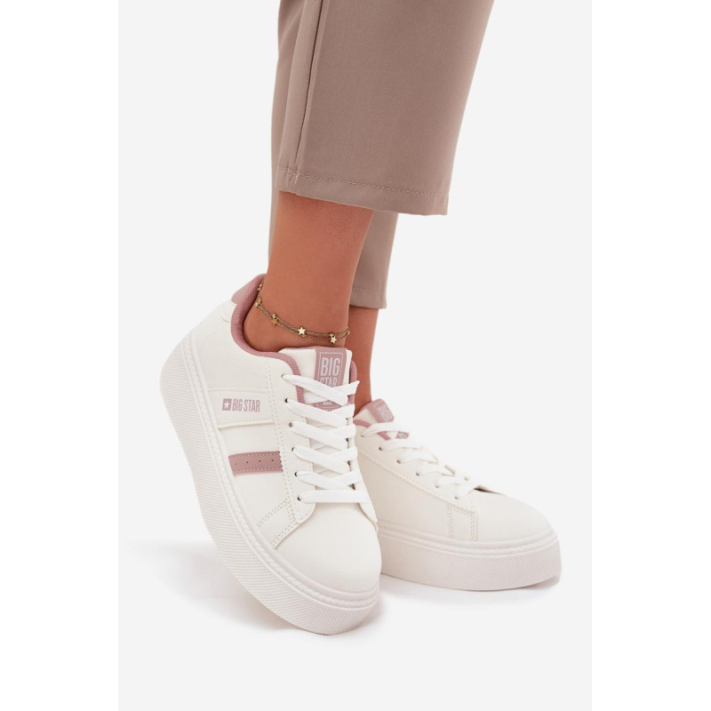 Dámske Sneakers Na Platforme Big Star SS274346 Biele - Platforma