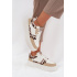 Dámske Tenisky Na Platforme Big Star SS274357 Leopardí Biela-Bežová - Biela || Béžová