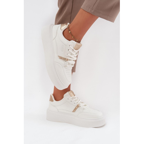 Dámske Sneakers Na Platforme Big Star SS274359 Biele - Biela