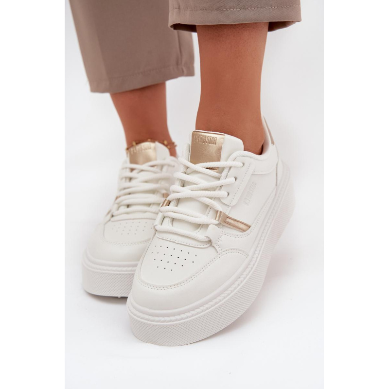 Dámske Sneakers Na Platforme Big Star SS274359 Biele - Biela