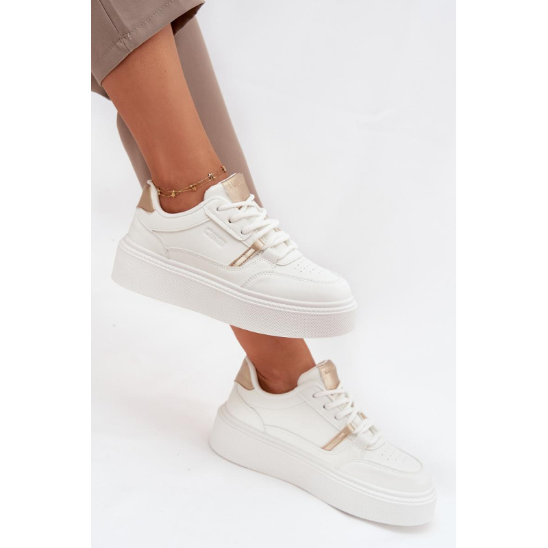 Dámske Sneakers Na Platforme Big Star SS274359 Biele - Biela