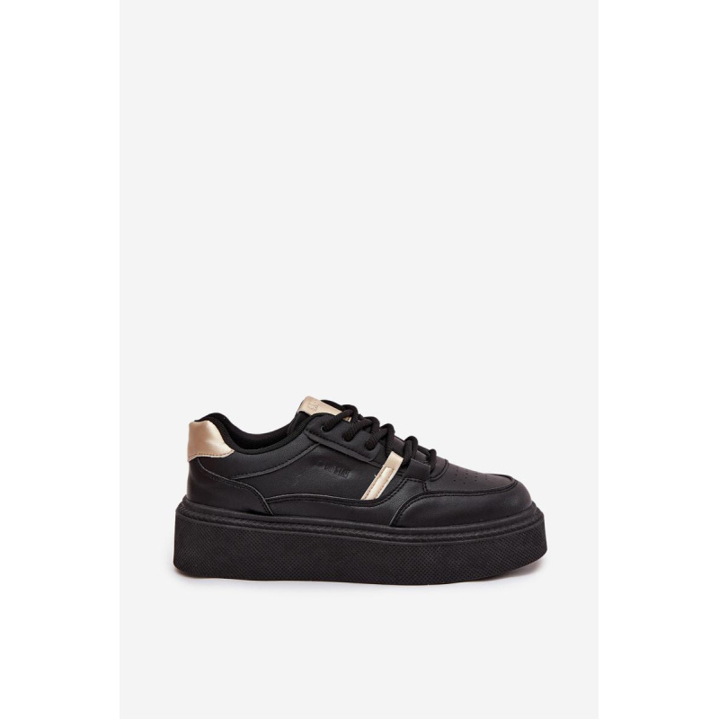 Dámske Sneakersy Na Platforme Big Star SS274360 Čierne - Čierna