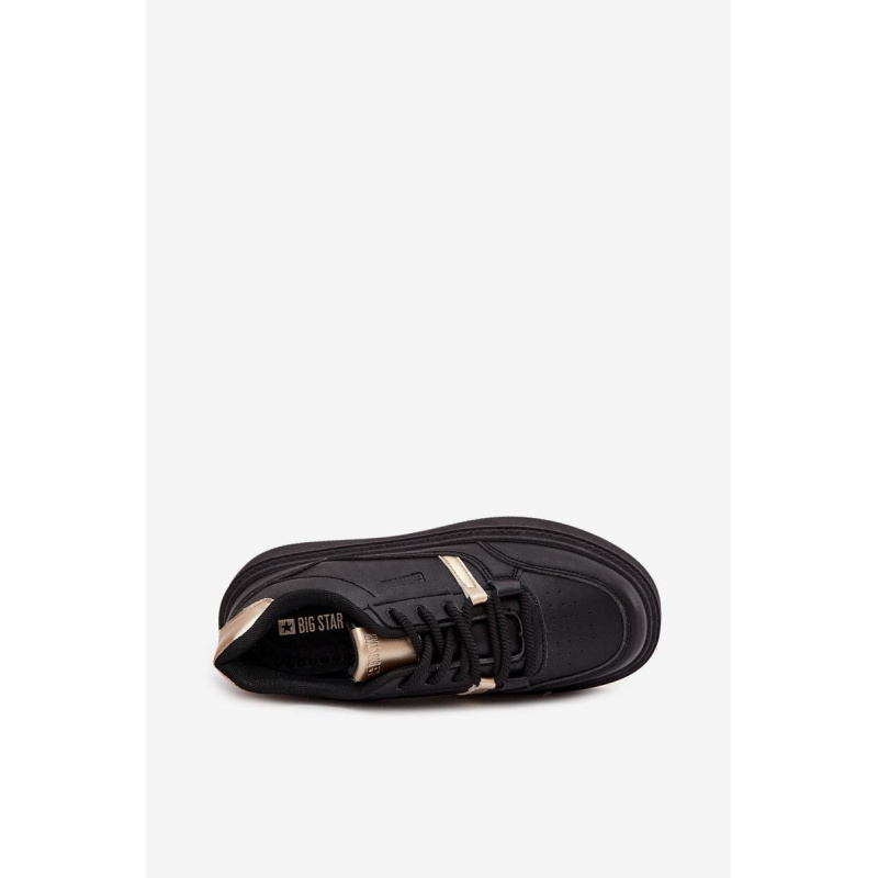 Dámske Sneakersy Na Platforme Big Star SS274360 Čierne - Čierna
