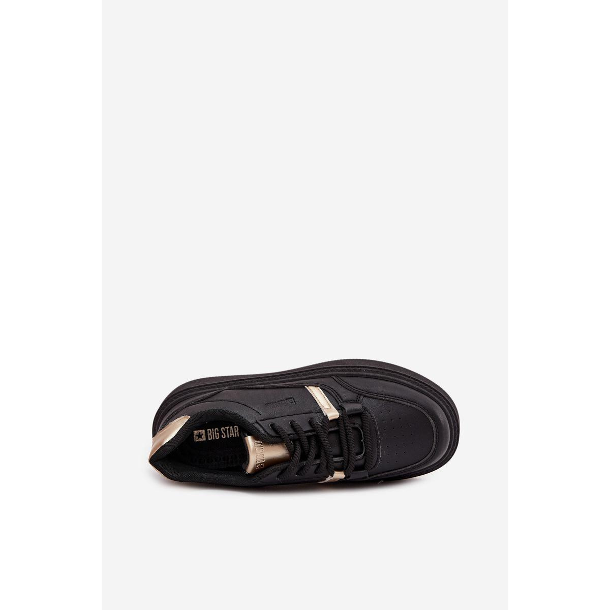 Dámske Sneakersy Na Platforme Big Star SS274360 Čierne - Čierna