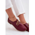 Dámske kožené elegantné šnurovacie poltopánky Zazoo 4238 Bordeaux - Odtiene červenej