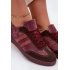 Zazoo N1068 Velúrové Nízke Dámske Tenisky Bordeaux - Odtiene červenej