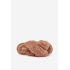 Kožušinové domáce papuče pre ženy s prepletenými pásmi Camel Quenelle