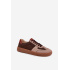 Kožené semišové barefoot tenisky dámske Zazoo N1277 hnedé