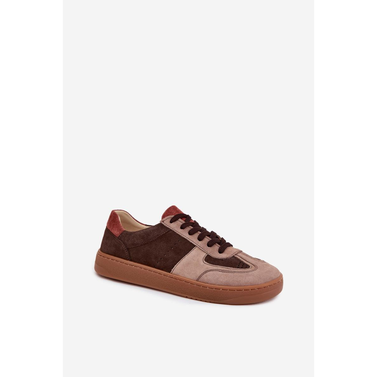 Kožené semišové barefoot tenisky dámske Zazoo N1277 hnedé