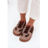 Kožené semišové barefoot tenisky dámske Zazoo N1277 hnedé